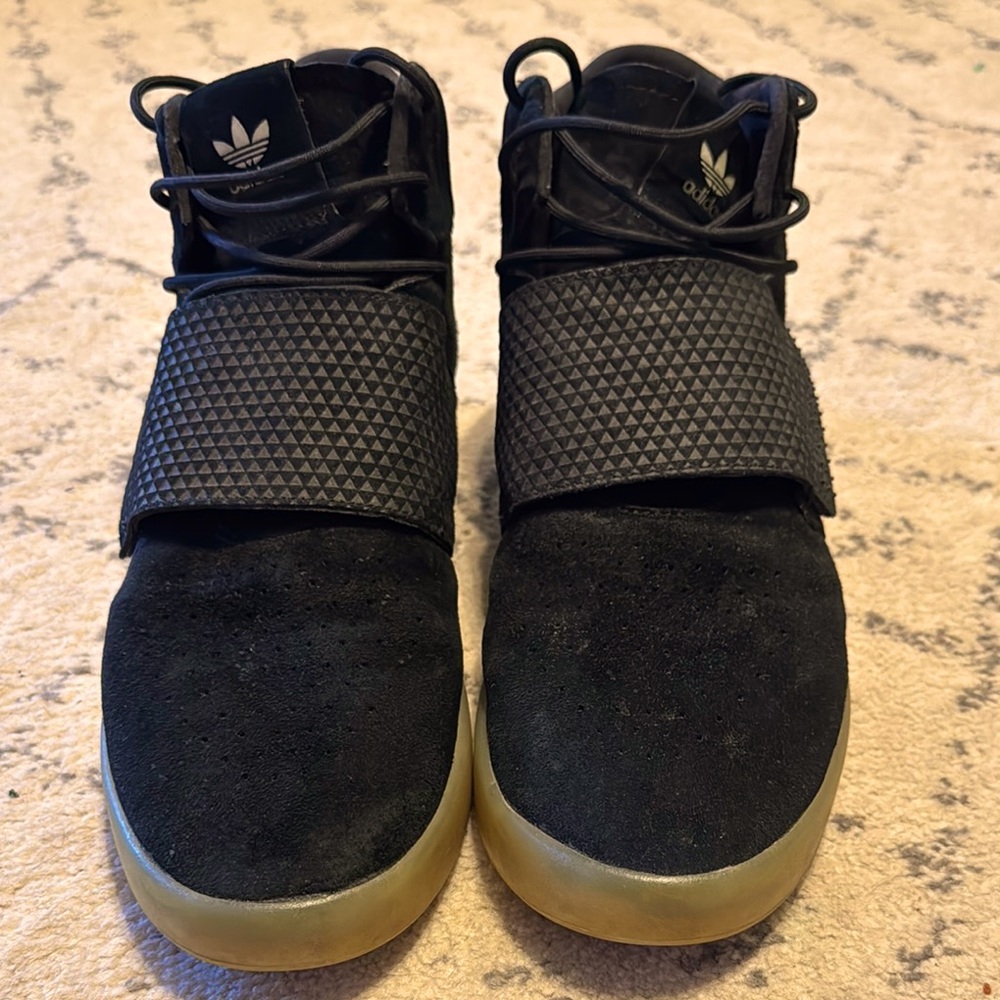 Adidas Tubular Black High-Top Sneakers